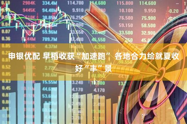 申银优配 早稻收获“加速跑” 各地合力绘就夏收好“丰”景