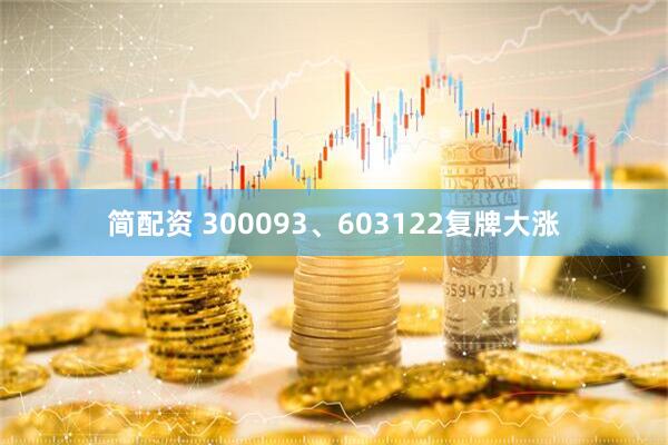 简配资 300093、603122复牌大涨